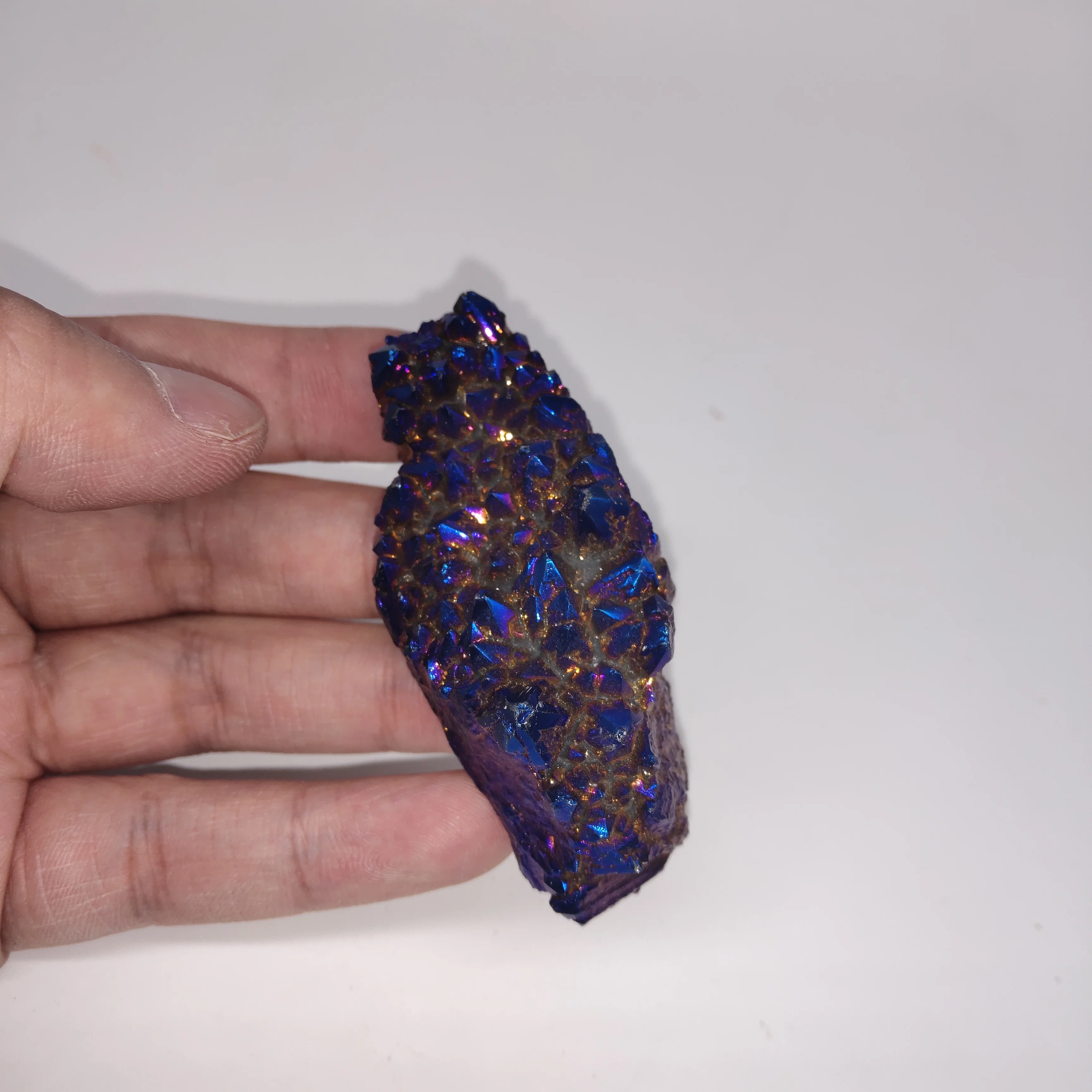 242 г натуральный гальванический красный кварцевый кристалл кластер целебный