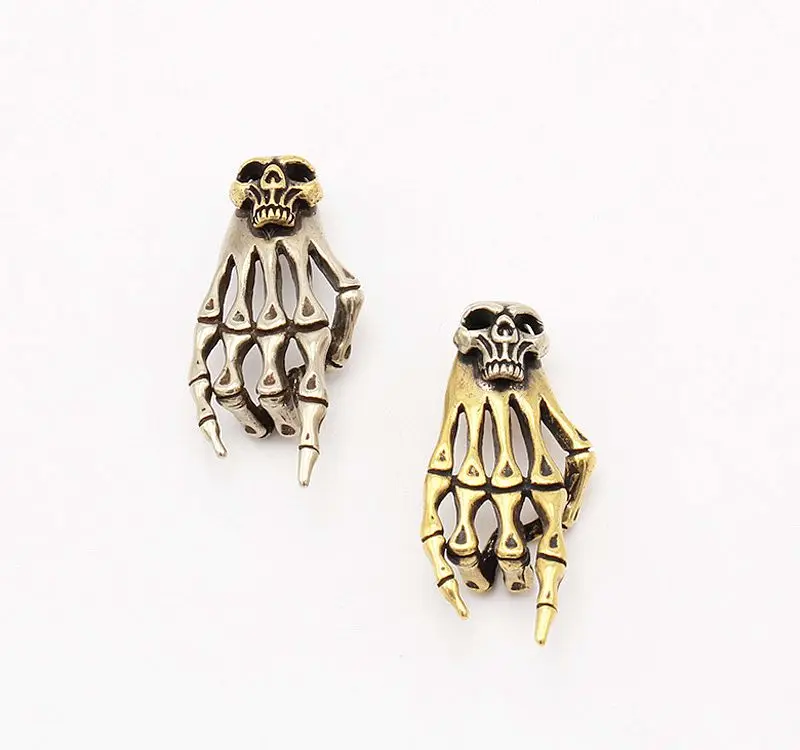 Подвеска в виде скелета черепа на руку подвеска для ожерелья сумка обуви Кожаное