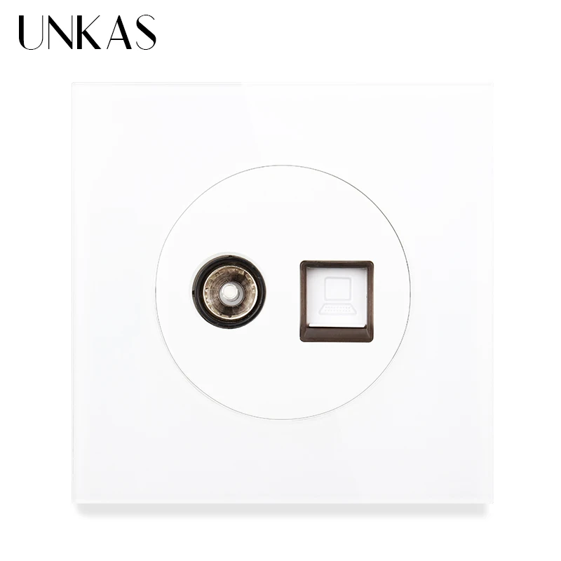 Разъем для телевизора UNKAS разъем подключения к Интернету и компьютерному порту