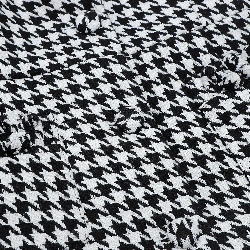 

Ocstrade Runway New Fashion Houndstooth Long Sleeve Bodycon Dress 2020 Fall Winter Women Sexy Mermaid Dress Evening Party Dress