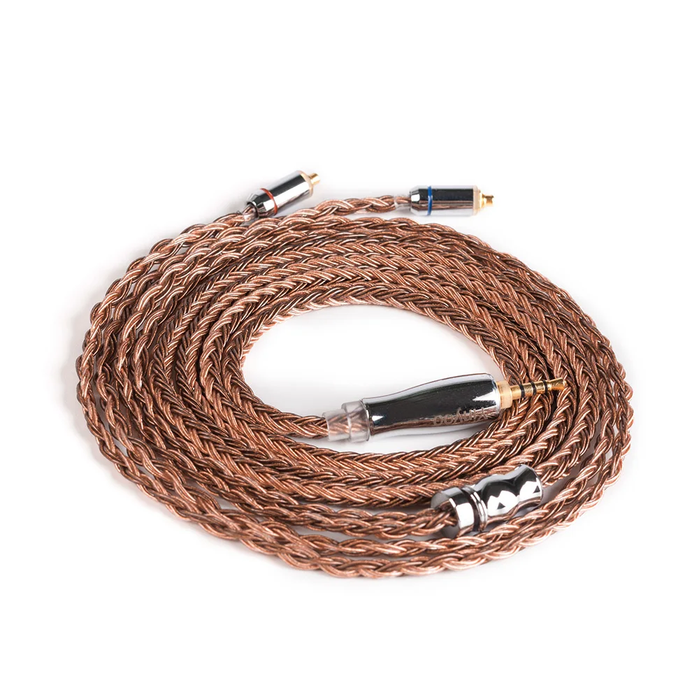 Yinyoo 16 Core посеребренный кабель 2 5/3 5/4 4 мм балансный с MMCX/2pin разъем ZSN ZS10 PRO BLON BL 05