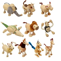 wooden small animal solid wood animal doll model toy children forest animal puppet toy creative ornaments