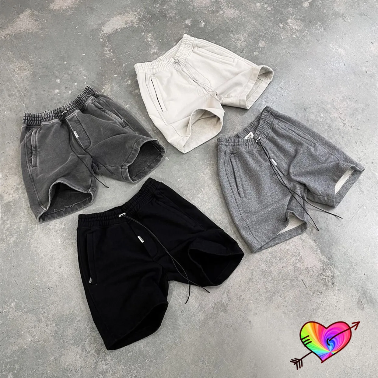 

Represent BLANK Shorts 2021SS Men Women 1:1 High Quality Zipper Pocket Represent Shorts Heavyweight Terry Cotton Breeches