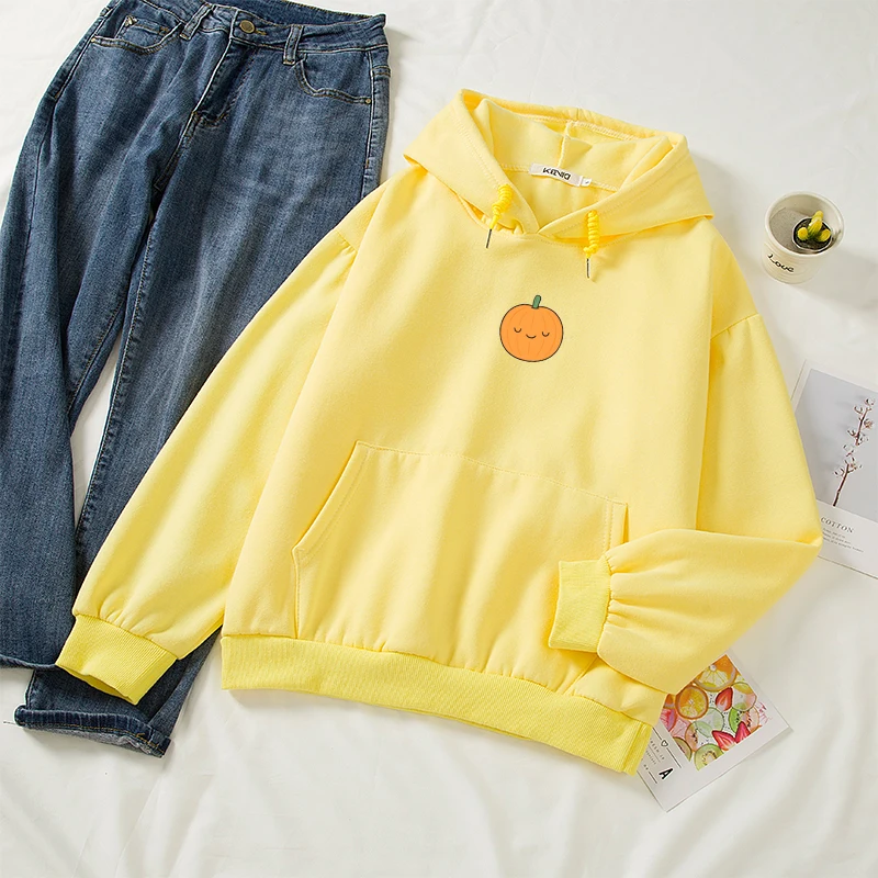 

Милые женские хлопковые толстовки с капюшоном и графическим принтом, брендовые Теплые повседневные пуловеры большого размера с длинным рукавом и капюшоном, спортивная одежда