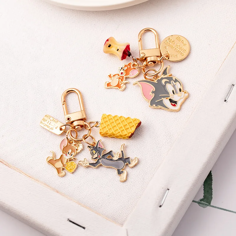 Новый стиль аниме том Джерри кулон брелок мультяшный Кот мышь животное Сплав