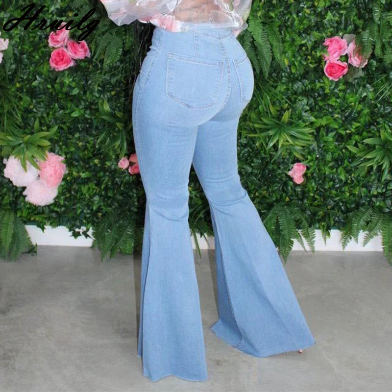 

Plus Size Autumn Winter Women Clothes Solid Color Pants Women Fashion Button Zipper Design High Waist Femme Pantalon Flare Pants