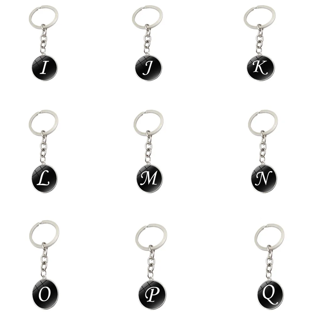 Алфавитная цепочка для ключей кольцо 26 Английских Букв брелки автомобильный