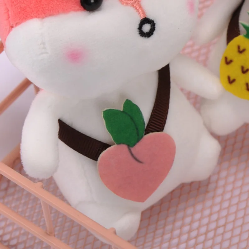 Детская плюшевая подвеска в виде мыши фрукта хомяка сумка рюкзак брелок кукла