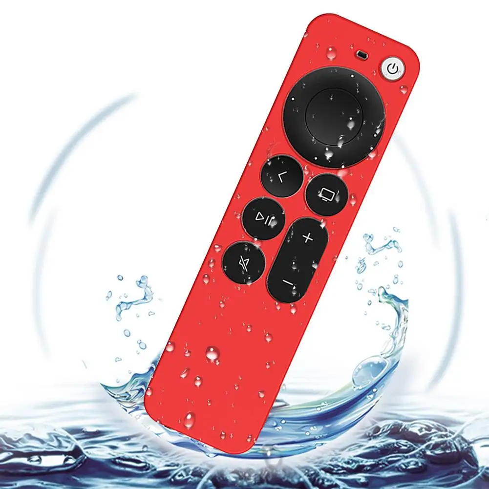 

New Silicone Protective Case For Apple TV 4K Remote Control Anti-shock Cover Protective Shell Anti-shock And Anti-drop Cover