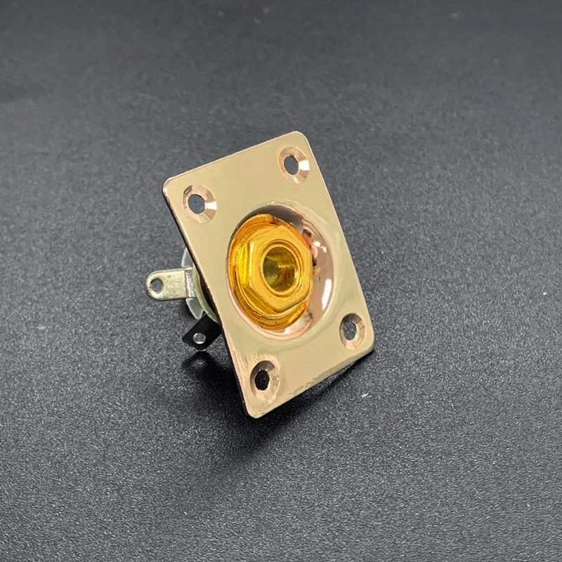 platz stil platte gitarre bass 14 ausgang eingang jack buchse für elektrische gitarre schwarz gold chrom gutiar partss free global shipping