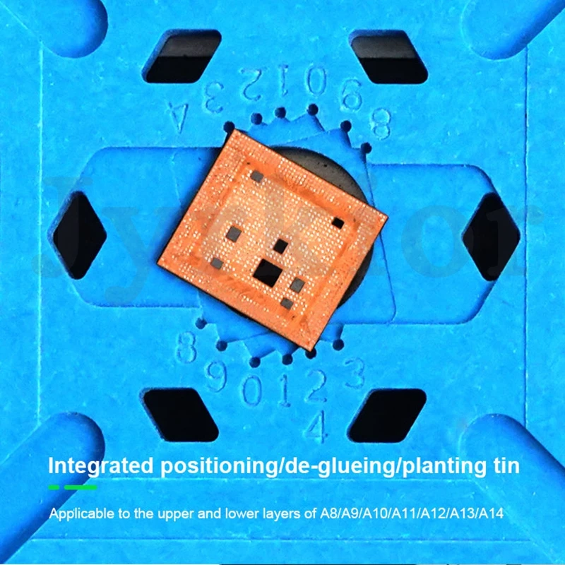 

RELIFE RL-601M 7 in 1 Universal CPU Reballing Stencil Platform For iPhone 6-12 Pro Max IC Chip Planting Tin Template Fixture