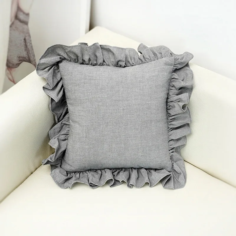 

Stuffed Cotton Ruffled Baby Pillow Sofa Bedroom Decorative Frilled Cushion Newborn Comforter Pillows Xmas New Year Gift Toy