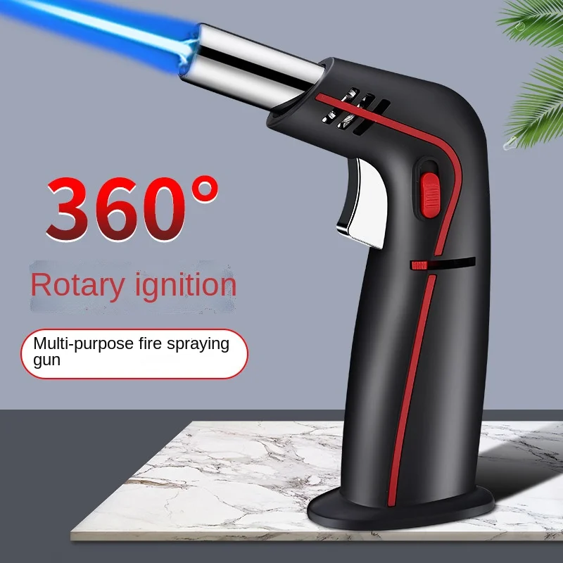 

Windproof Straight Welding Torch High Firepower Outdoor Barbecue Welding Tool Spray Gun Cigar Igniter Lighters Smoking