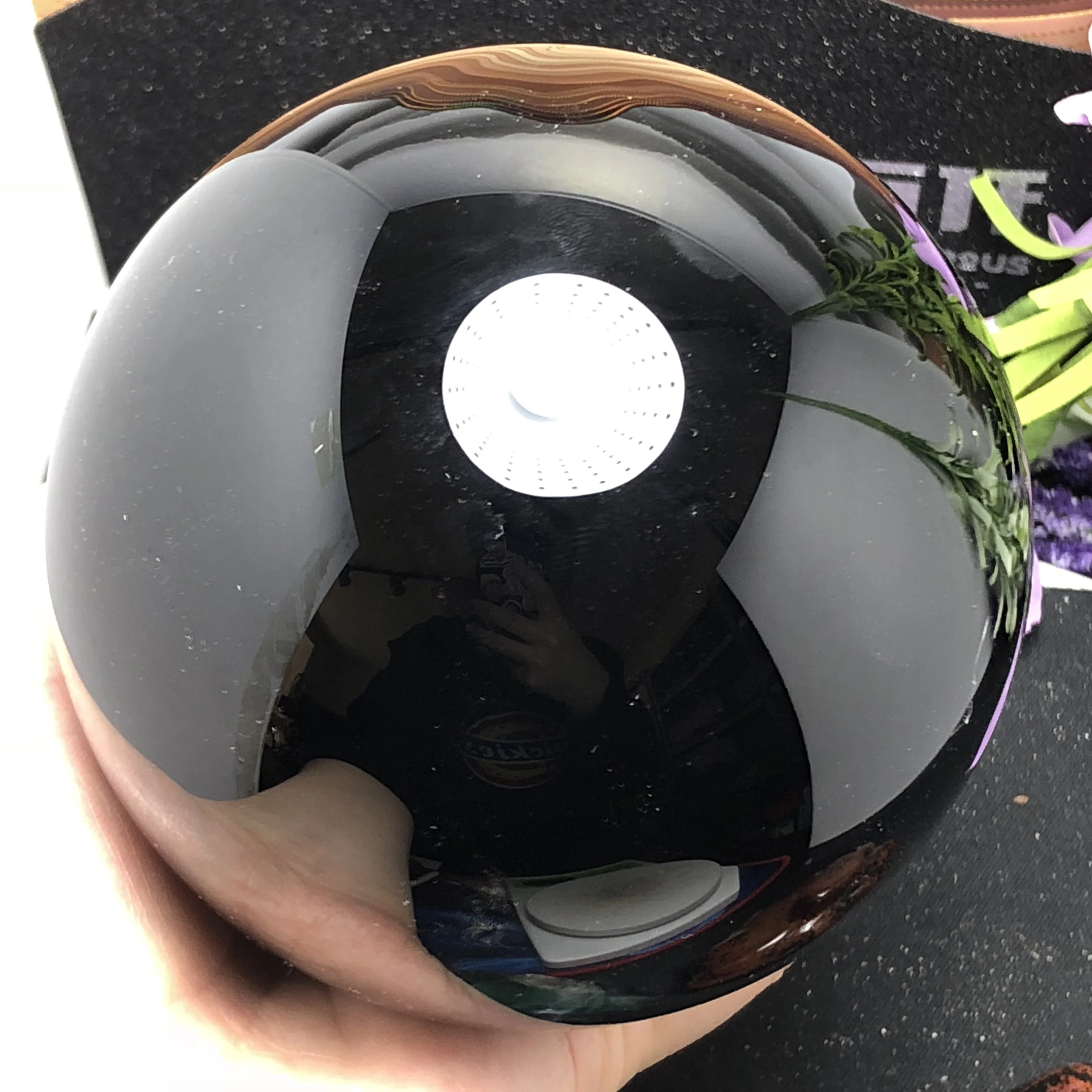 Натуральный черный обсидиановый шар Большой Хрустальный исцеляющий камень | Дом