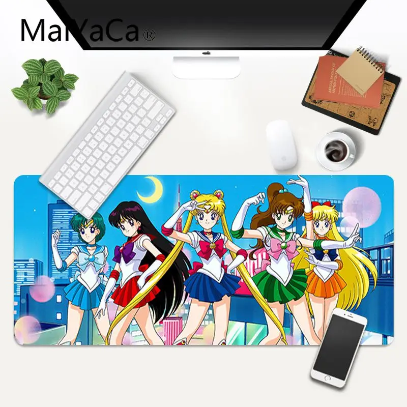 

Sailor Moon Personalized Cool Fashion Gaming Mouse Pad Locking Edge Non-slip Mouse Pad Size for 40x90cm 400x900x5mm