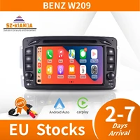 in stock 7android 11 car dvd player for mercedes benz clk w209 w203 w463 wifi 3g gps bluetooth radio stereo audio media