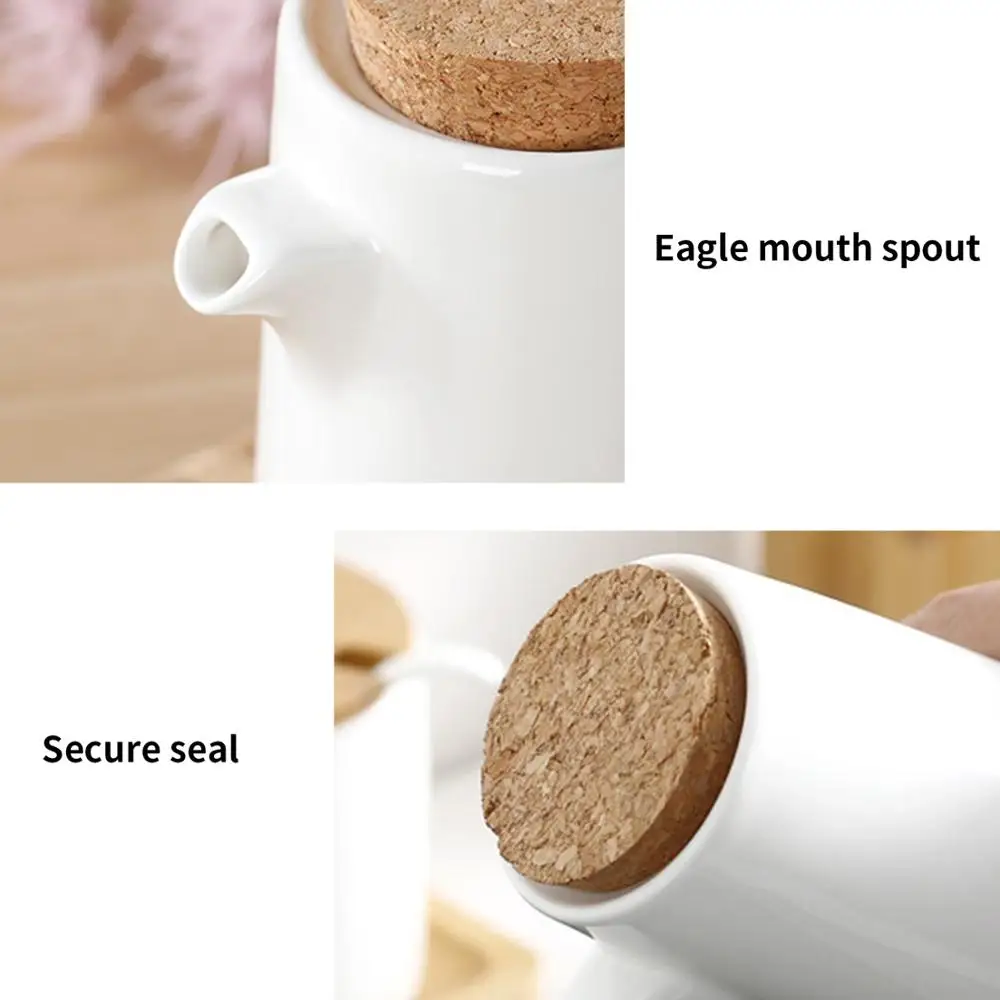 Бутылка для масла и уксуса/Диспенсер набор из 2 белых керамических диспенсер