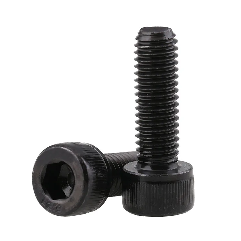 

DIN912 12.9 Grade Cup Head Hexagonal Machine Screw DIN912 Half Tooth Cylindrical Head Bolt Hex Socket Cheese Head Screw 10PCS