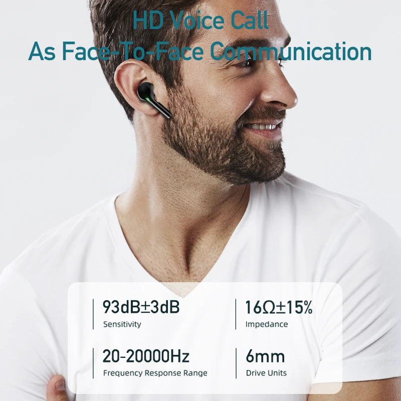 Awei TWS T12 Dual Dynamic Driver Earbuds Bluetooth-compatible 5.1 Earphone Deep Bass With Mic For Phones Headphone | Электроника