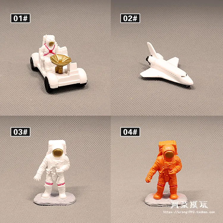 Model Figurine Astronaut Mini Small Space Vehicle Rover Spaceship DIY Hand Made Action Figures Toys Doll Home Decor | Игрушки и хобби