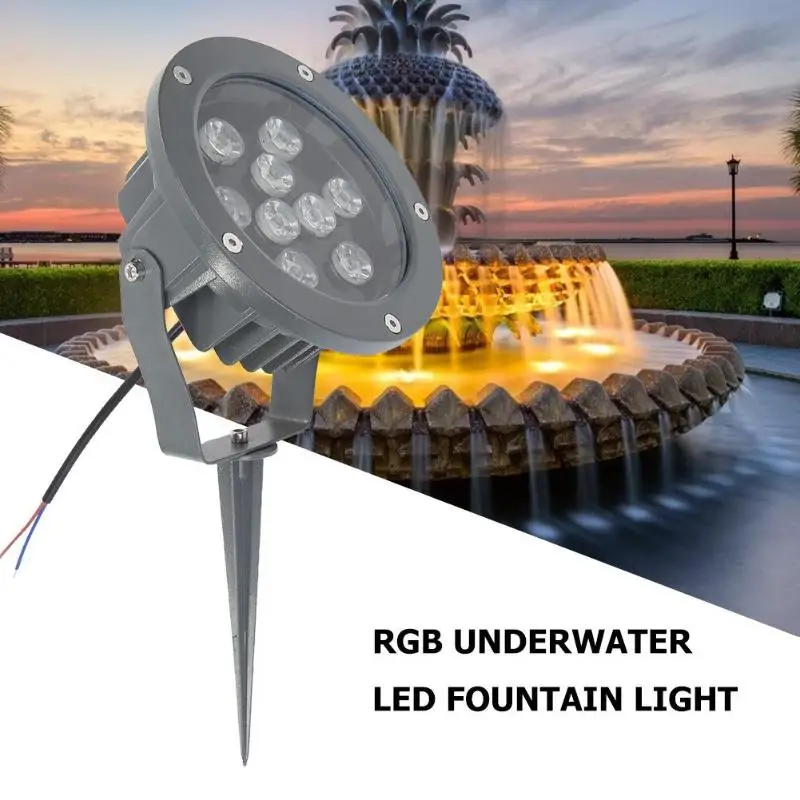 Светодиодный фонтан с шипами RGB IP65 подводный бассейн Сад лужайка Наружное освещение низкая теплотворная ценность длительный срок службы