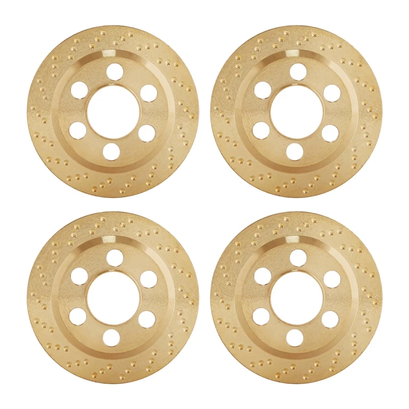 

FBIL-4Pcs латунь счетчик Вес для SCX10 TRX4 1/10 1/8 Радиоуправляемый автомобиль для 1,9 или 2,2 дюймовыми колесами внутренняя Латунь Колеса Вес s