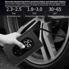 5V2A 150PSI Перезаряжаемые автомобильный воздушный компрессор Портативный USB ЖК-дисплей цифровых шин воздушный насос с светодиодный свет для велосипеда шарики