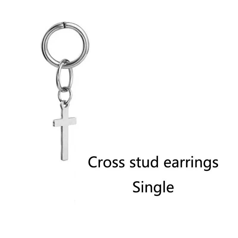 Wang Yibo с сережками портретные серьги кресты без ушей пирсинг клипсы для мужские в