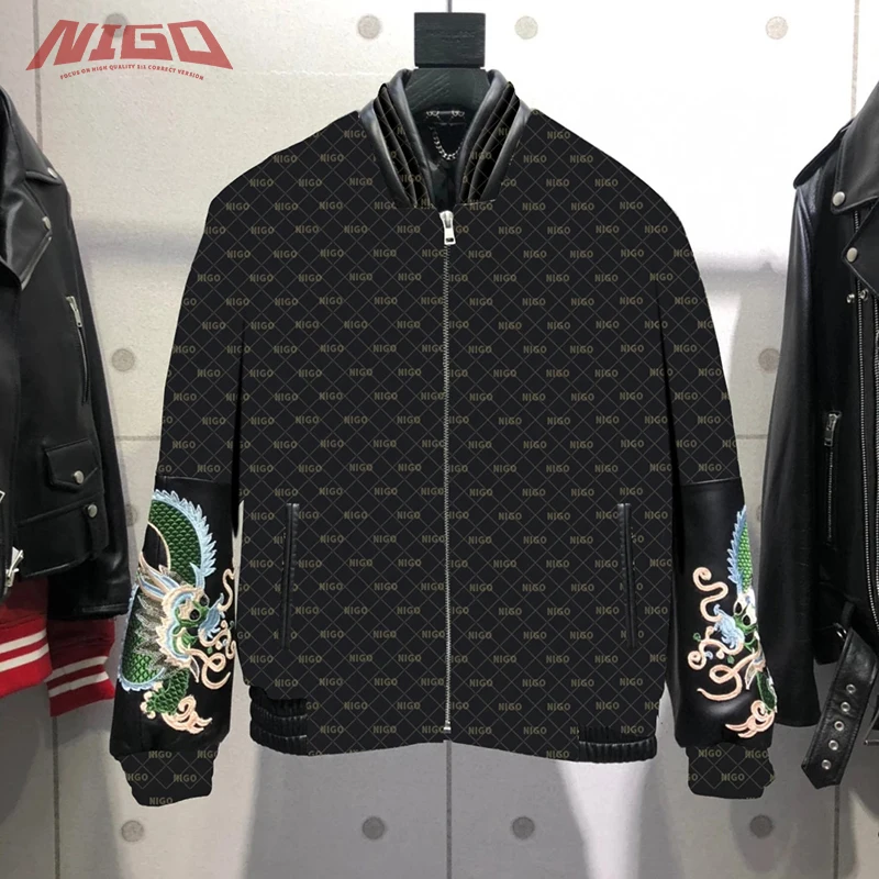 

Куртка NIGO GC 20FW из натуральной кожи, пальто # nigo911