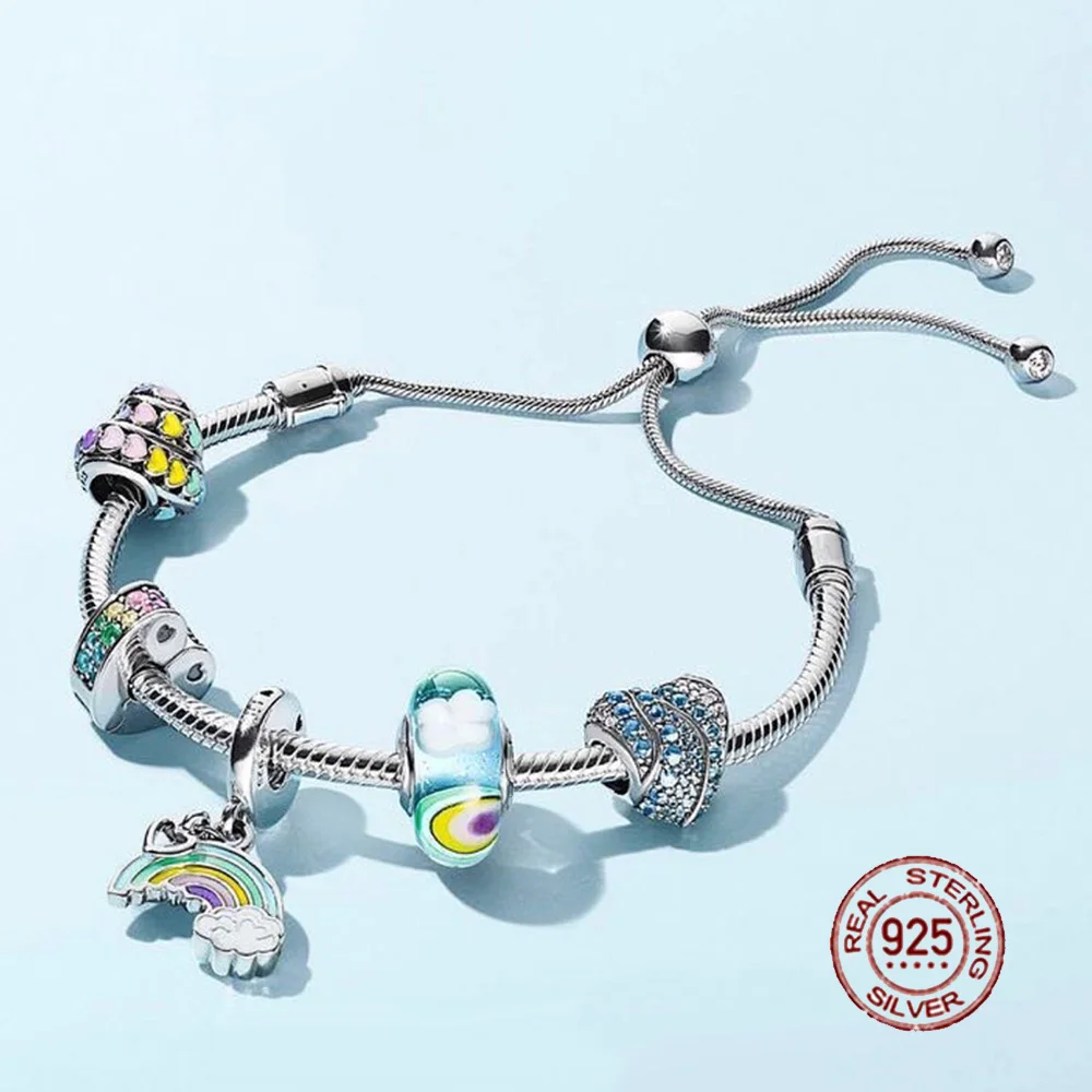 

Новинка 100%, фотоблестящий серебряный браслет, набор 2018, новый блестящий мгновенный слайд, блестящие моменты, фотоподарок