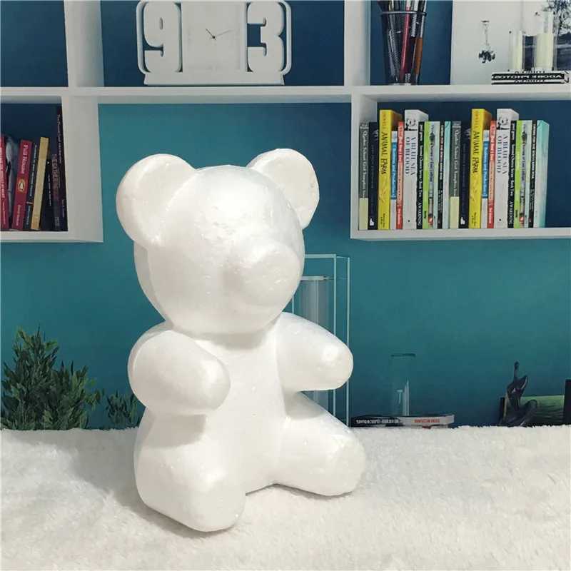 Искусственные головки цветов Роза медведь подарок на день Святого Валентина 20 см