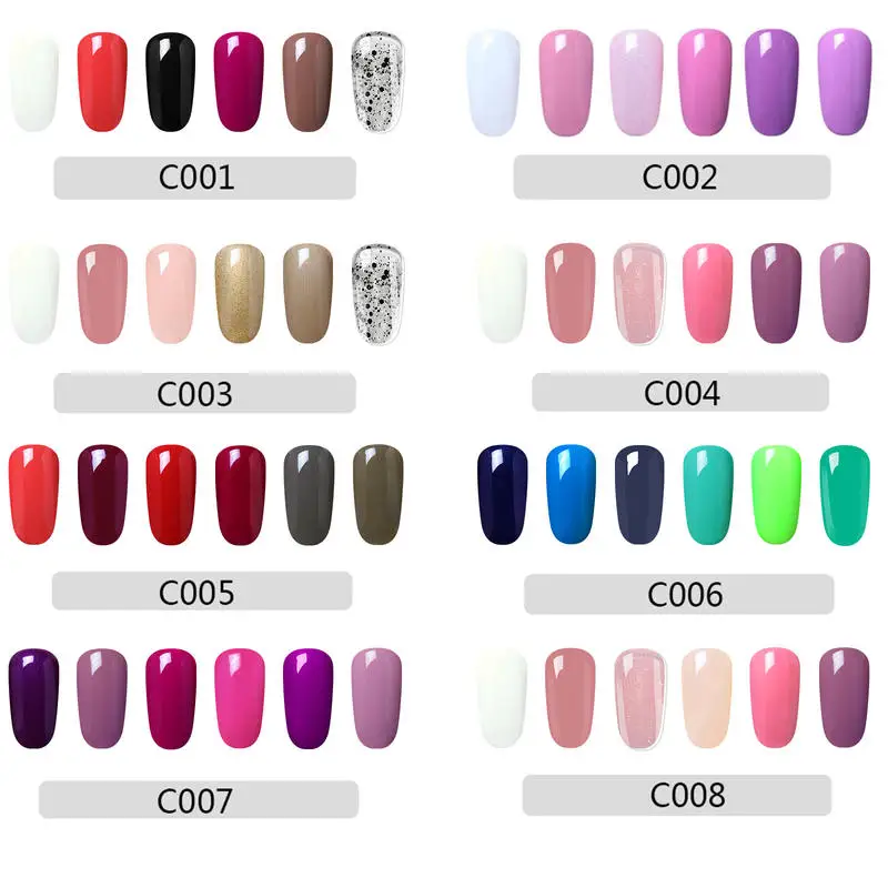 

(6PCS)Elite99 8ml Gel Set Blue Nail Polish Top Led Gel Nail Art Varnish Hybrid Soak Off Gel Lacquer Lucky Nail With Box Gellak