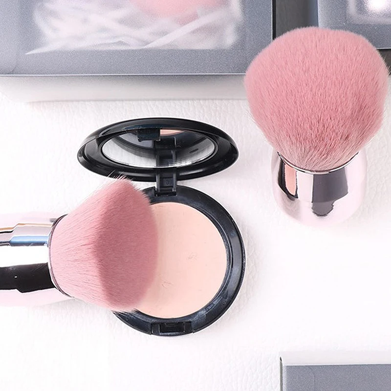 

1PC Soft Powder Pink Hair Mushroom Foundation Powder Brush Face Blush Pro Large Cosmetics Foundation Make Up Tools For Women