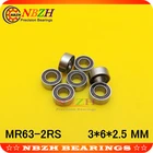 200 шт.лот Бесплатная доставка миниатюрный шарикоподшипник с глубоким желобом из нержавеющей стали (нержавеющая сталь 440C материал) SMR63ZZ 3*6*2,5 мм