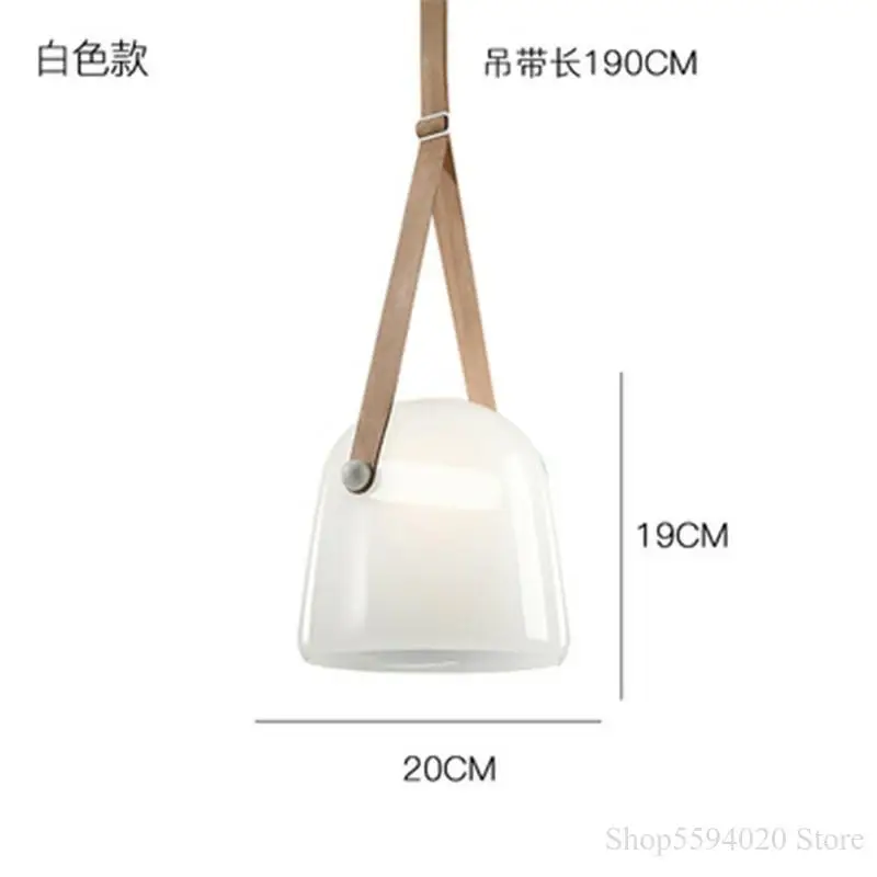 Стеклянные подвесные светильники на ремне со светодиодной подвеской|Подвесные