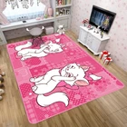Коврики с принтом кошек Disney, для детей, для спальни, дома, гостиной, большие современные прямоугольные коврики