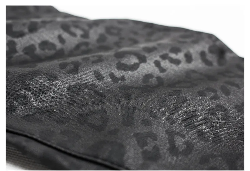 LOGAMI High Waist Leopard Pu Leather Pants Women Button Faux Skinny Woman Trousers | Женская одежда