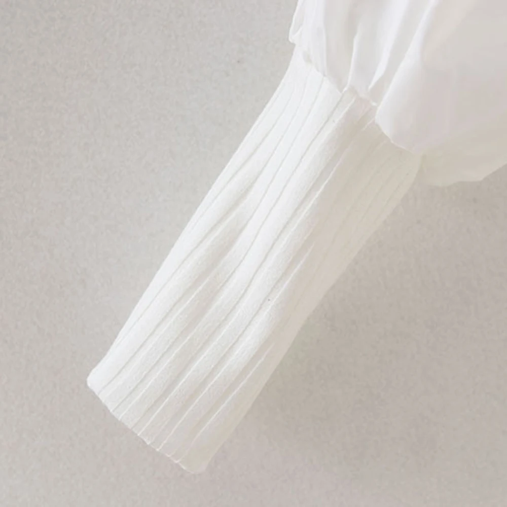 Женский пуловер свитер осень 2019 новая мода рукав-фонарик тянущийся вязанный с