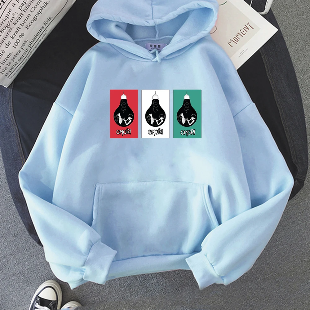 Omori Hoodies Women Sweetshirts Fashion Long Sleeve Pullover Hooded Casual Harajuku Kpop Streetwear Gothic clothes ropa mujer