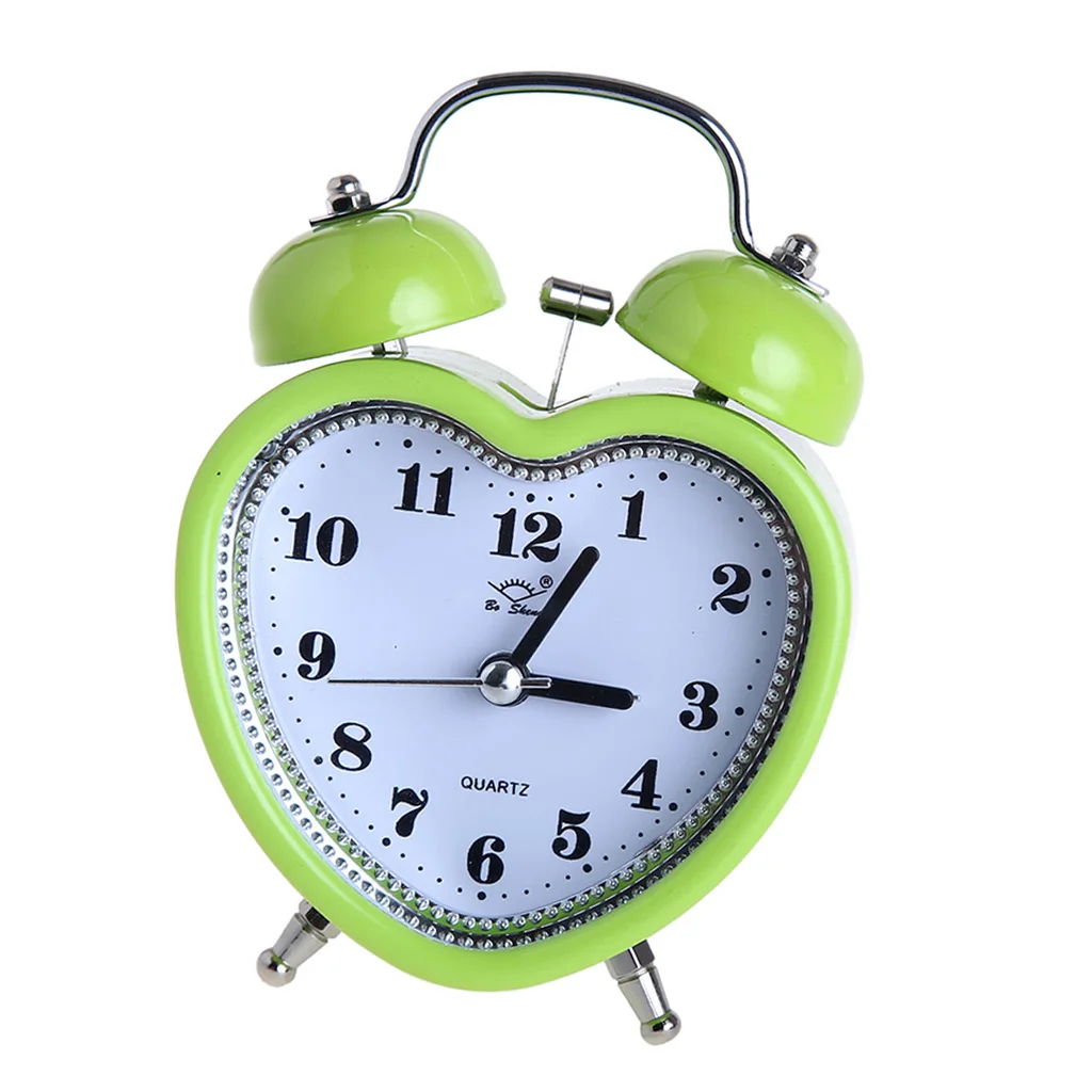 3-дюймовый тихий не кварцевый аналоговый Ретро винтажный прикроватный двойной