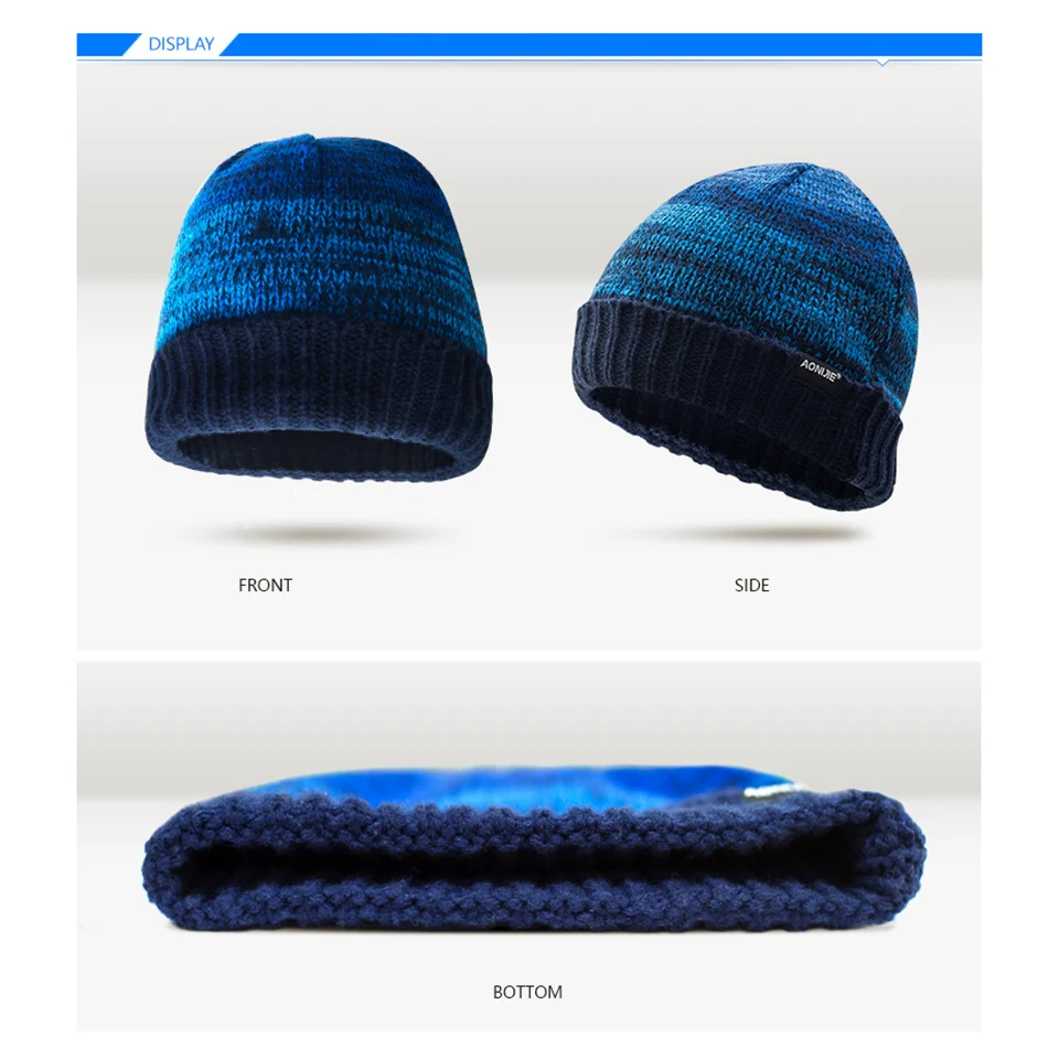 Шапка AONIJIE M25 унисекс зимняя теплая Спортивная вязаная шляпа-Кепка с черепом для