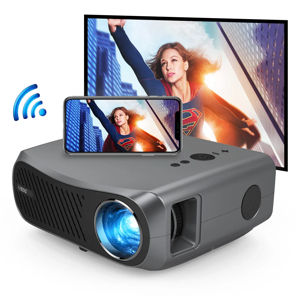 Full Hd проектор 1080 P видео A12AB Бесплатная доставка 7200 люмен Airplay Android Bluetooth Wifi для
