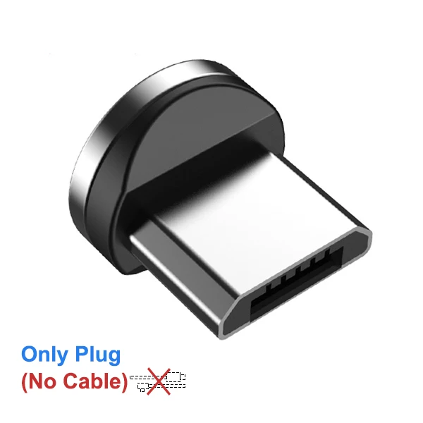 For Micro usb Plug ACCEZZ Магнитный зарядный кабель для быстрой зарядки для iPhone X 8 7 ipad Mini Micro usb type C магнитное зарядное устройство для samsung Android Phone - Цвет: For Micro usb Plug