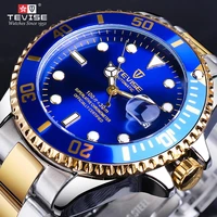 tevise deep ocean design 2020 fashion calendar royal blue mens automatic mechanical wrist watch top brand luxury male clock