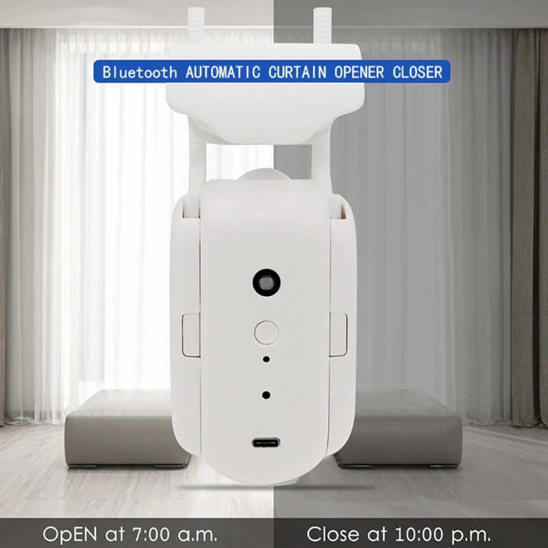 

WiFi Открыватель для штор для слепых занавесок, переключатель двигателя, голосовое управление телефоном, дистанционное управление для электрических умных Bluetooth-совместимых домашних приложений, таймер