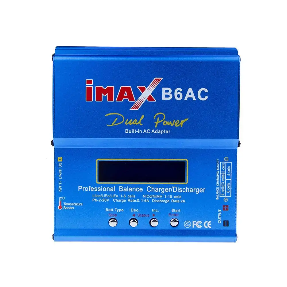IMax B6 зарядное устройство для аккумуляторов с цифровым ЖК-экраном Lipo Ni-MH li-ion LiFe NiMh