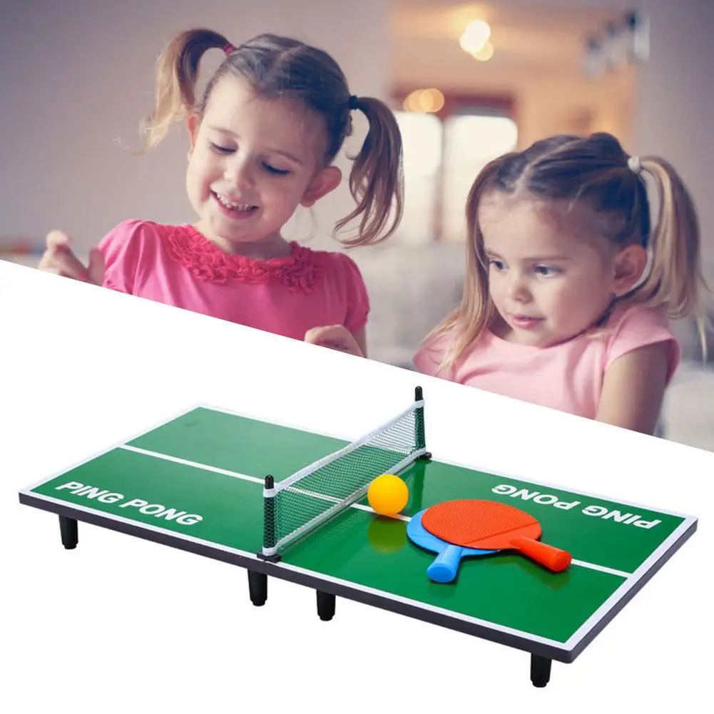

Mini Table Tennis Table Portable Folding Board Game For Indoor Home Deck Table Games