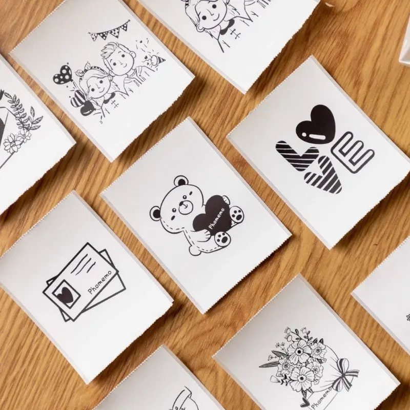 Карманный мини принтер Phomemo M02 портативный для печати этикеток фотопринтер с