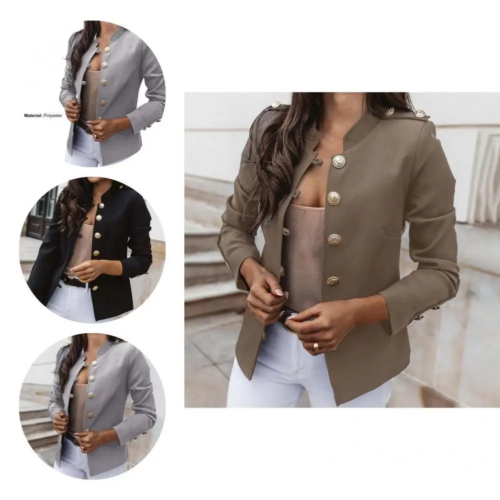 

Office Lady Blazer Popular Outwear Long Sleeve Slim-fitting All Match Blazer for Daily Wear Lady Blazer Suits Coat