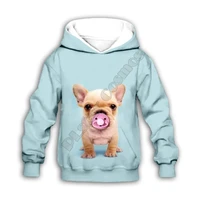 funny bulldog 3d printed hoodies family suit tshirt zipper pullover kids suit funny sweatshirt tracksuitpant shorts